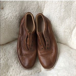 Frye Greene Deck slip ons with distressed soles